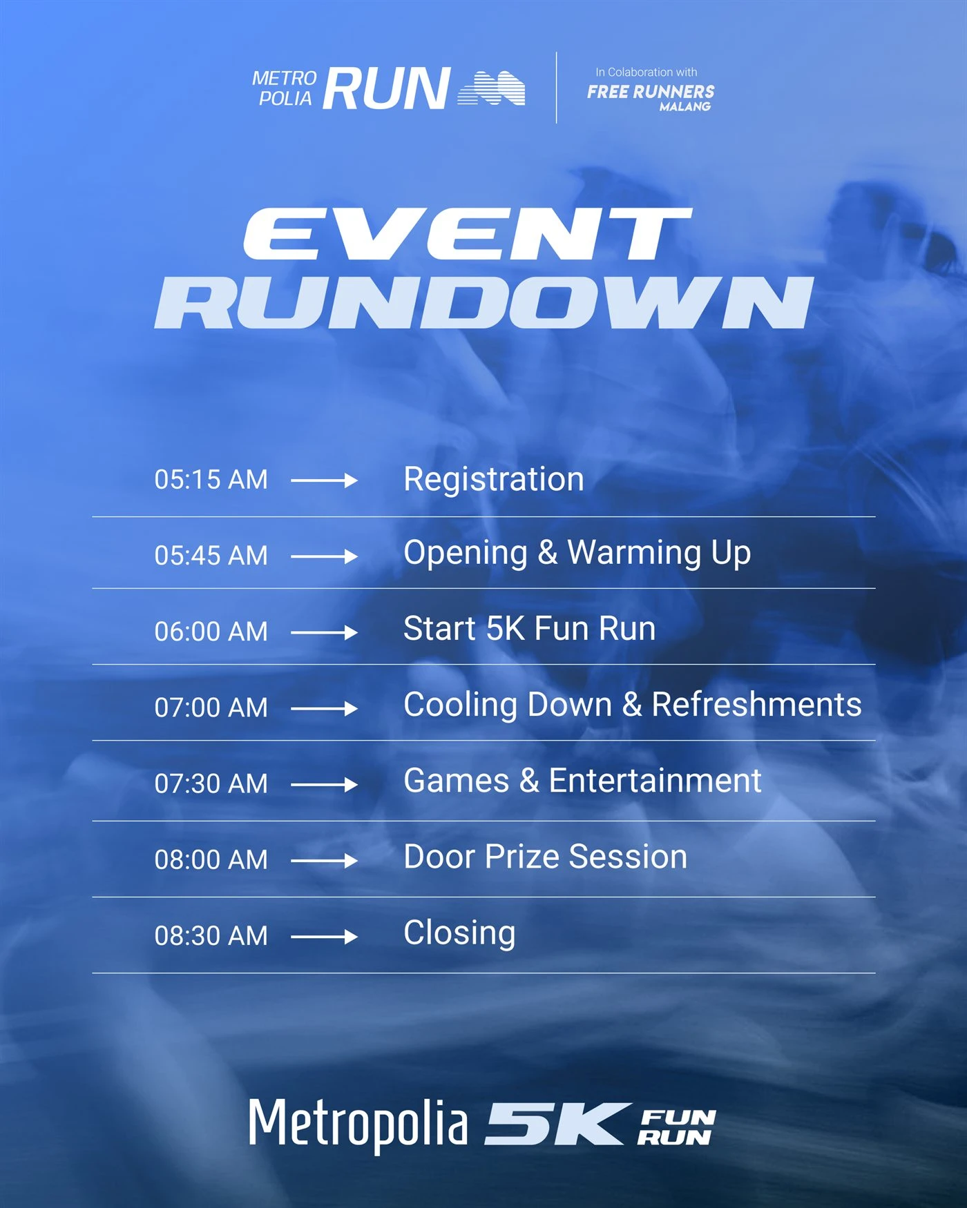 Poster rundown Metropolia Fun Run 5K